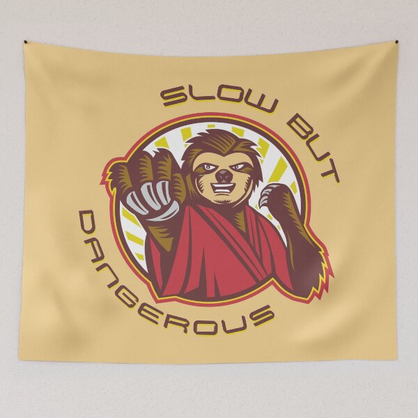 Item preview, Slow But Dangerous - Kung Fu Sloth designed and sold by Orangegrph.