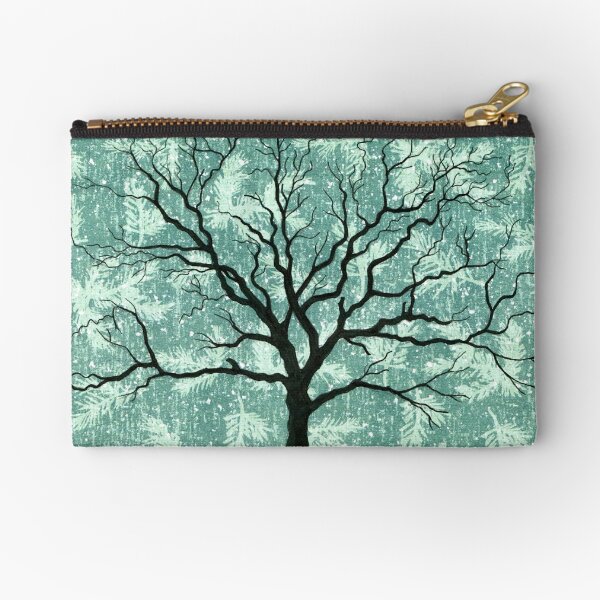 TREE ON DESIGN PAPER Zipper Pouch