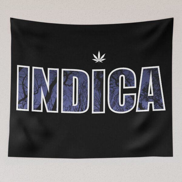 Item preview, Indica-Marijuana Typography-Evening in the Woods Background-Stoner designed and sold by YomeHayin.
