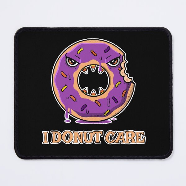 Item preview, I Donut Care - Donut with Eyes & Teeth designed and sold by SpookyCupcake.