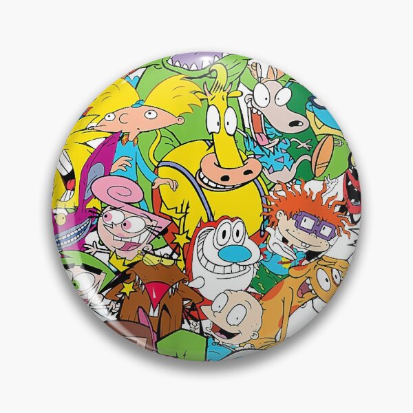 Item preview, Nickelodeon Classic Characters Bursting Through Graphic Tee designed and sold by resourceinterna.