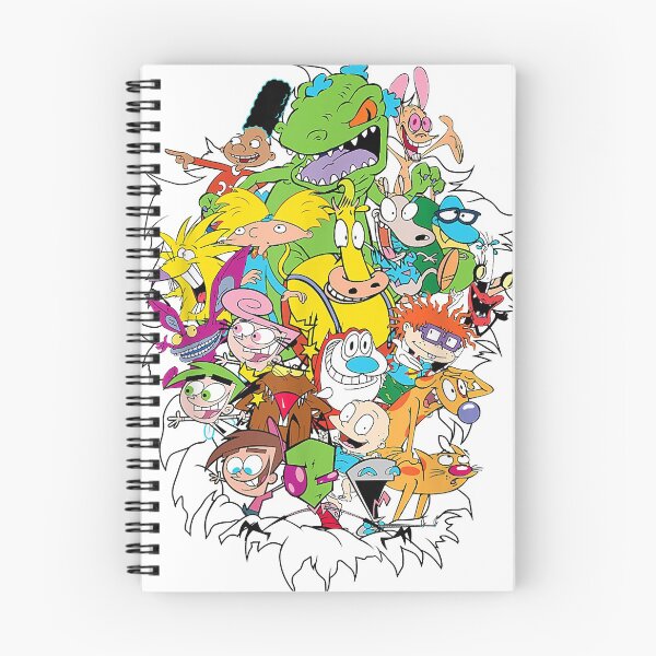 Item preview, Nickelodeon Classic Characters Bursting Through Graphic Tee designed and sold by resourceinterna.