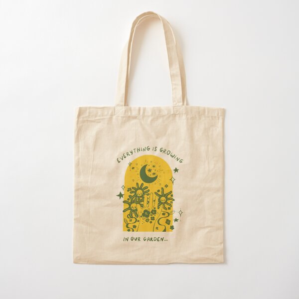 Garden Song - everything is growing Cotton Tote Bag