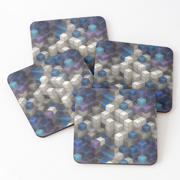 Item preview, Three-dimensional Cubes Pattern designed and sold by RafaelLima7.