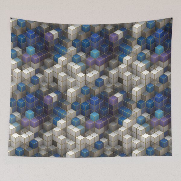 Item preview, Three-dimensional Cubes Pattern designed and sold by RafaelLima7.