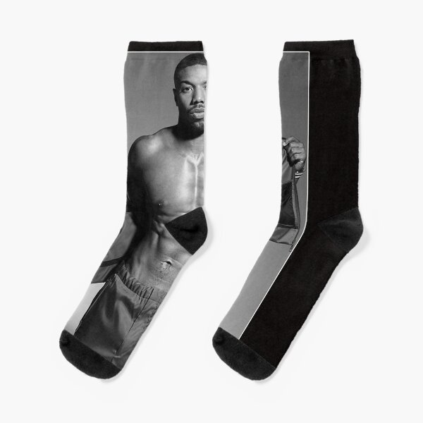 Michael B Jordan Fan Art Merch Essential T Shirt Socks for Sale by sandrarpetrone Redbubble