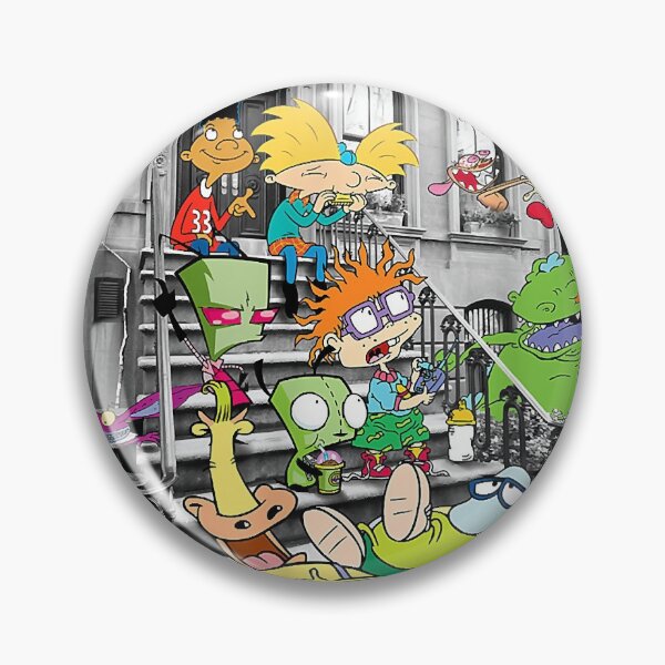 Item preview, Nickelodeon Classic Nicktoons Hanging On Stoop designed and sold by resourceinterna.