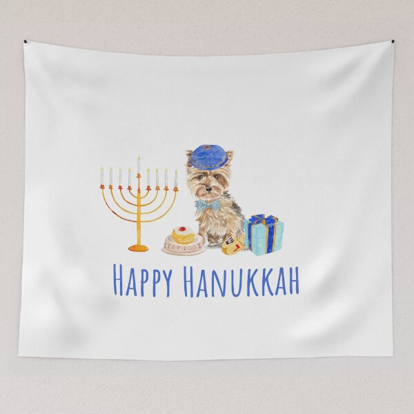 Item preview, Got Latkes? Cute Hanukkah Yorkie Celebrates Hanukkah  designed and sold by thekosherhub.