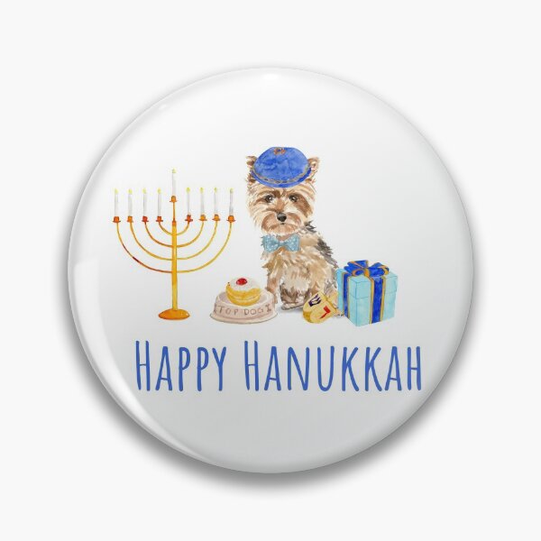 Item preview, Got Latkes? Cute Hanukkah Yorkie Celebrates Hanukkah  designed and sold by thekosherhub.