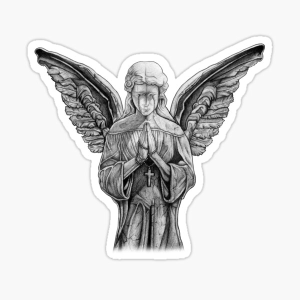 Praying Angel Tattoo Design