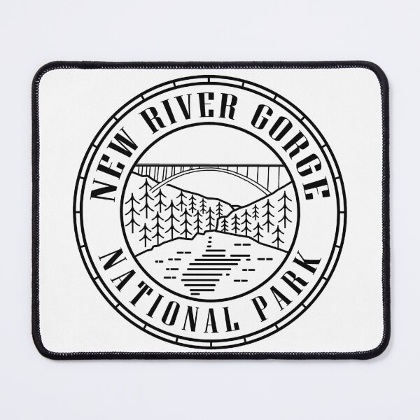 Item preview, New River Gorge National Park Black and White designed and sold by VanyaKar.