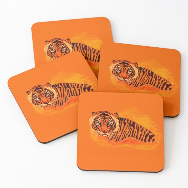 Item preview, Tiger in the water (Cutout version) designed and sold by AGuillotinette.