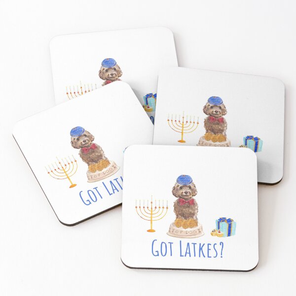 Item preview, Got Latkes? Cute Hanukkah Cavoodle Labradoodle Celebrates Hanukkah  designed and sold by thekosherhub.