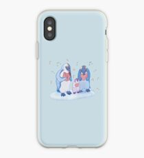 Penguin carols iPhone Case