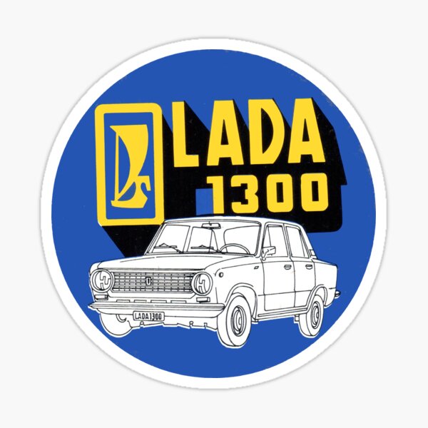 Artikel-Vorschau von Vintage Lada 1300 Händler Aufkleber, designt und verkauft von kustom.