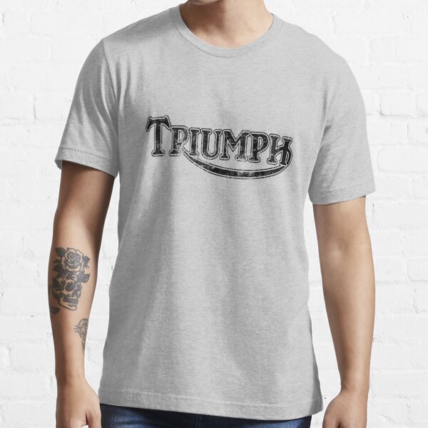 Triumph White Vintage Logo Tee 