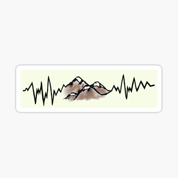 Item preview, mountain heartbeat designed and sold by Sarah Marie Hofmann.
