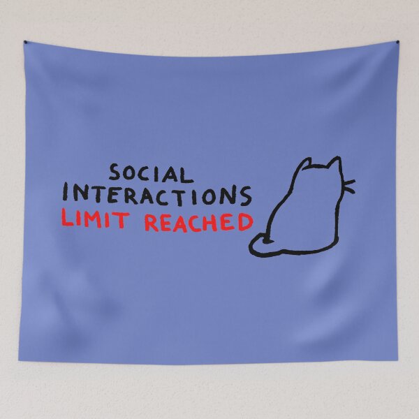 Item preview, Fox Shiver™ - Social Interactions Limit Reached designed and sold by Fox Shiver.