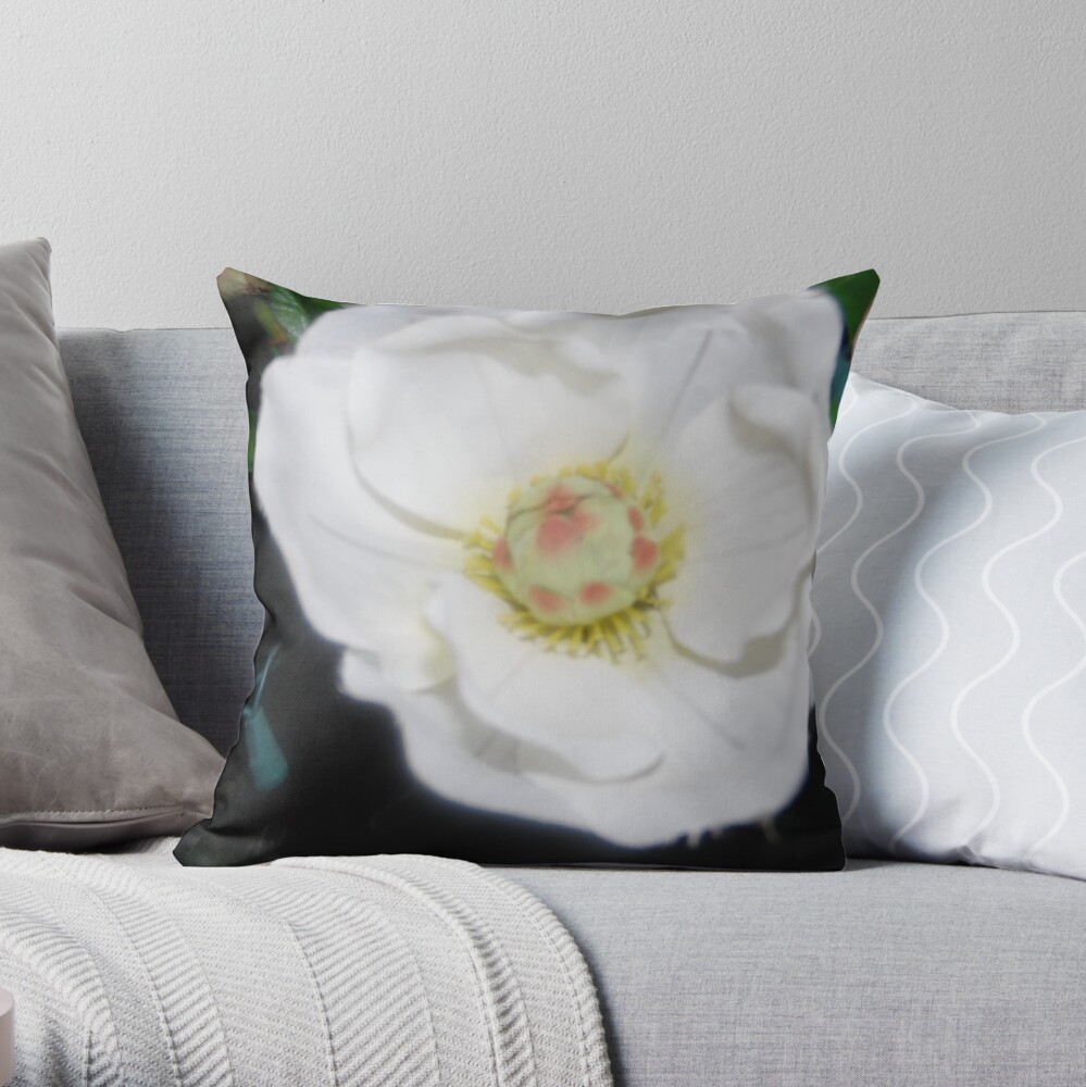 Cascading Bloom Throw Pillow