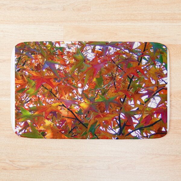 Item preview, Fall Autumn Forest Trees Red Orange Yellow Leaves, Fall Leaves Print designed and sold by silviaol.