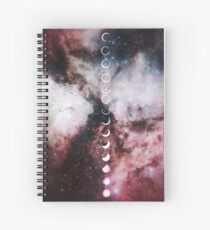 Cuaderno de espiral Galaxias de la fase lunar