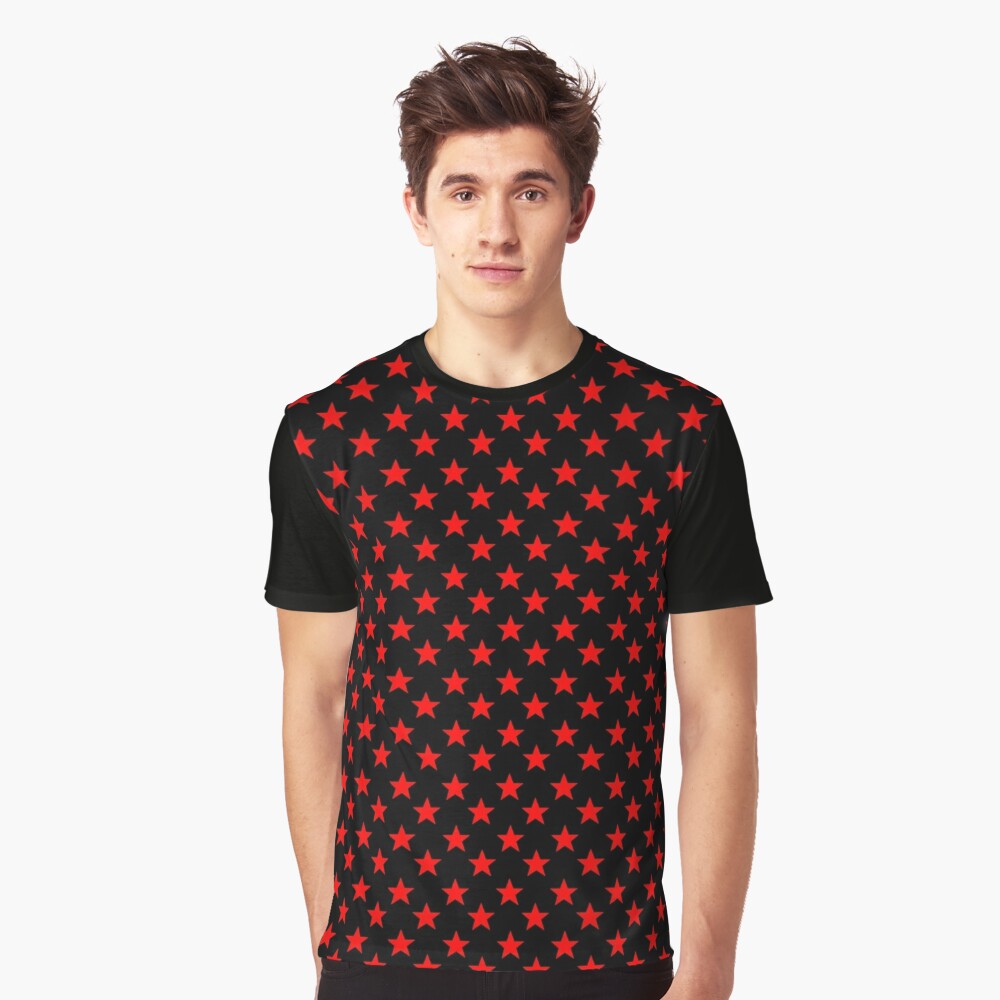 black polkadot shirt