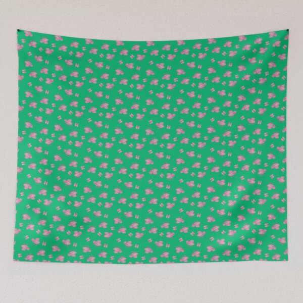 Item preview, Pink Butterflies on Green designed and sold by STHoganArtist.