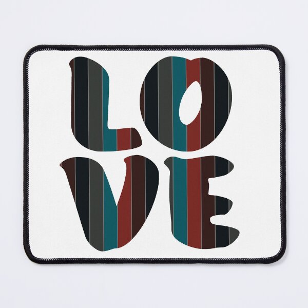 Item preview, Letters spelling LOVE with colorful stripes designed and sold by With My Hands By K.