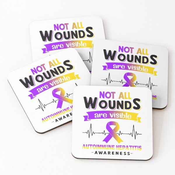 Item preview, Autoimmune Hepatitis Awareness Not All Wounds Are Visible designed and sold by Victormoratalla.