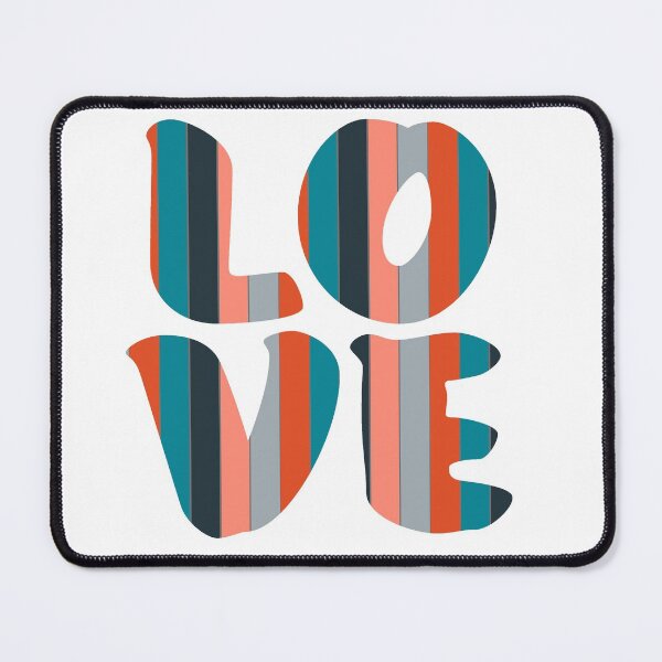 Item preview, Letters spelling LOVE with colorful stripes designed and sold by With My Hands By K.