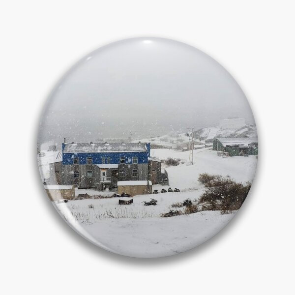 Item preview, Aerial view of Kuujjuaq, Nunavik during a snow fall in winter designed and sold by celinebisson.