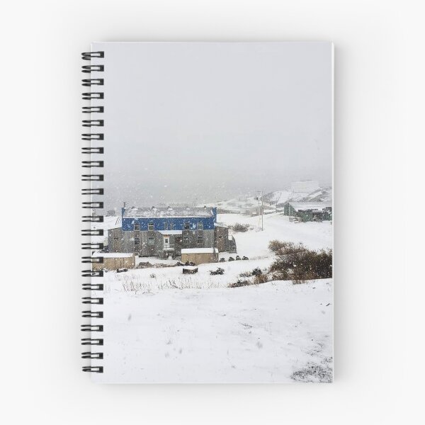 Item preview, Aerial view of Kuujjuaq, Nunavik during a snow fall in winter designed and sold by celinebisson.