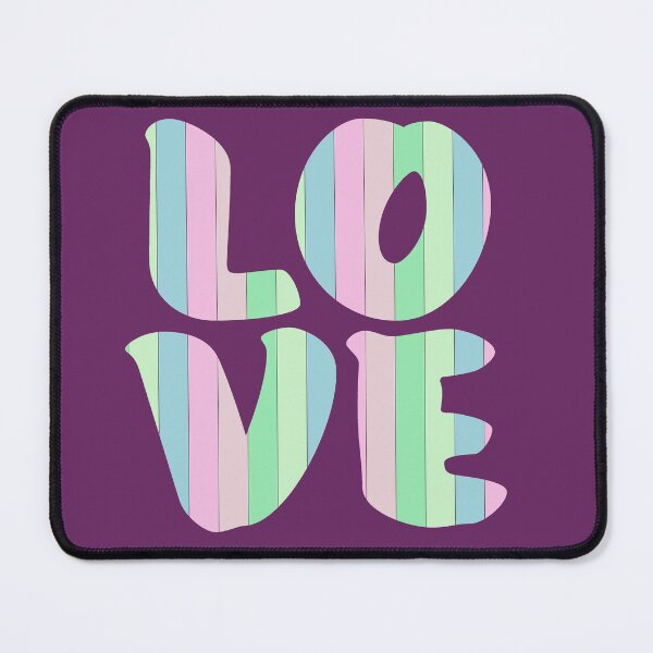 Item preview, Letters spelling LOVE with colorful stripes designed and sold by With My Hands By K.