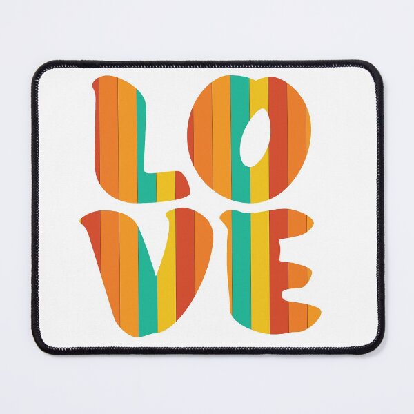 Item preview, Letters spelling LOVE with colorful stripes designed and sold by With My Hands By K.