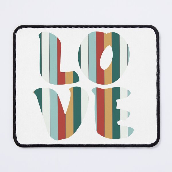 Item preview, Letters spelling LOVE with colorful stripes designed and sold by With My Hands By K.