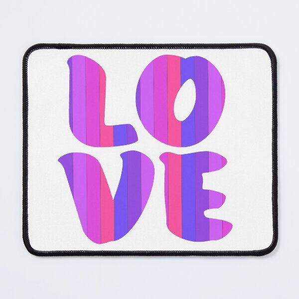 Item preview, Letters spelling LOVE with colorful stripes designed and sold by With My Hands By K.