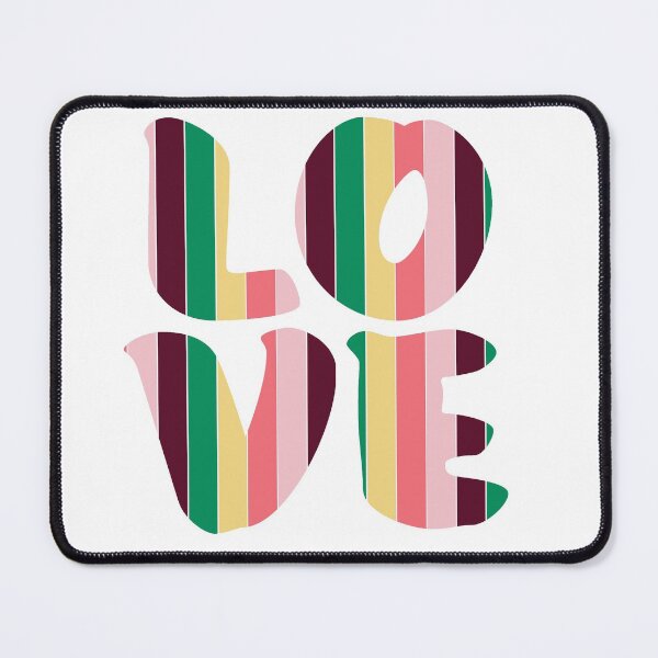 Item preview, Letters spelling LOVE with colorful stripes designed and sold by With My Hands By K.