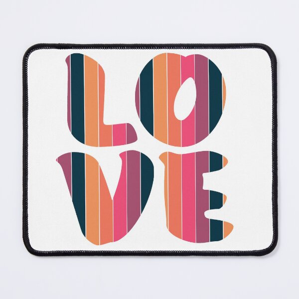 Item preview, Letters spelling LOVE with colorful stripes designed and sold by With My Hands By K.