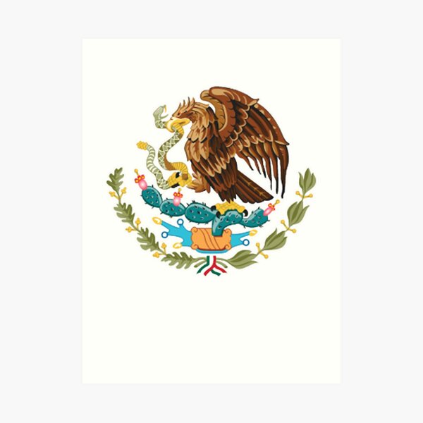 Lámina artística «MÉXICO. MEXICANO. SÍMBOLO DEL ÁGUILA, Bandera Mexicana,  Bandera de México, Bandera de México, Pure & amp; sencillo. C» de  gallegosfred | Redbubble