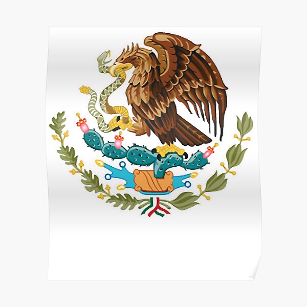 Póster «MÉXICO. MEXICANO. SÍMBOLO DEL ÁGUILA, Bandera Mexicana, Bandera de  México, Bandera de México, Pure & amp; sencillo. C» de gallegosfred |  Redbubble