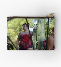 Ladies Thru The Wagon Wheel Studio Pouch