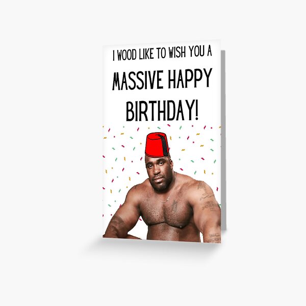 barry wood happy birthday card gifts memes Greeting Card