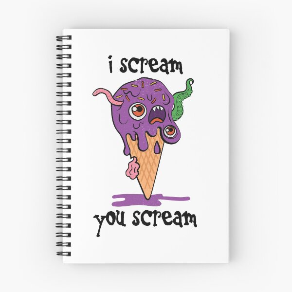 Item preview, I Scream You Scream Creepy Melting Ice-Cream designed and sold by SpookyCupcake.