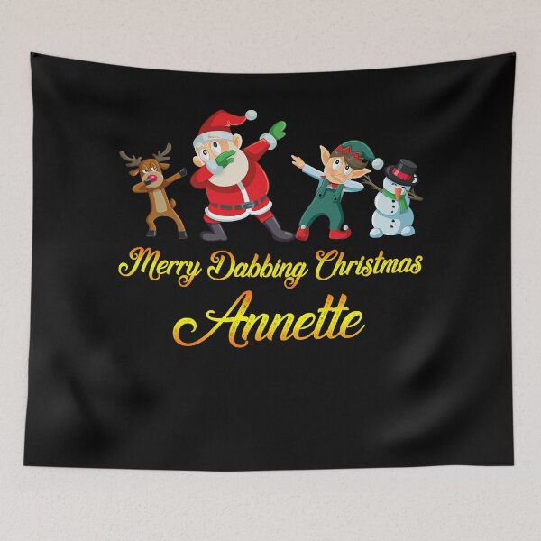 Item preview, A Mysterious Girl With Special Fate Annette Film Dabbing Santa Claus Elf Reindeer Snowman Merry Dabb designed and sold by LocosAnnette.