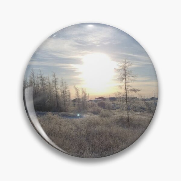 Item preview, Sun rising over a frosty land in Kuujjuaq, Nunavik designed and sold by celinebisson.