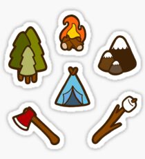Camping is cool Sticker