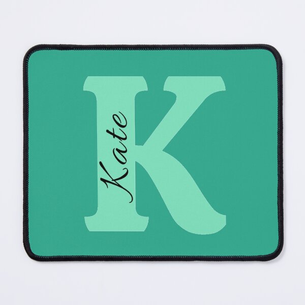Item preview, Kate Name. Initial K Letter K. Monogram K. Aqua Blue. K name. designed and sold by ABInspired.
