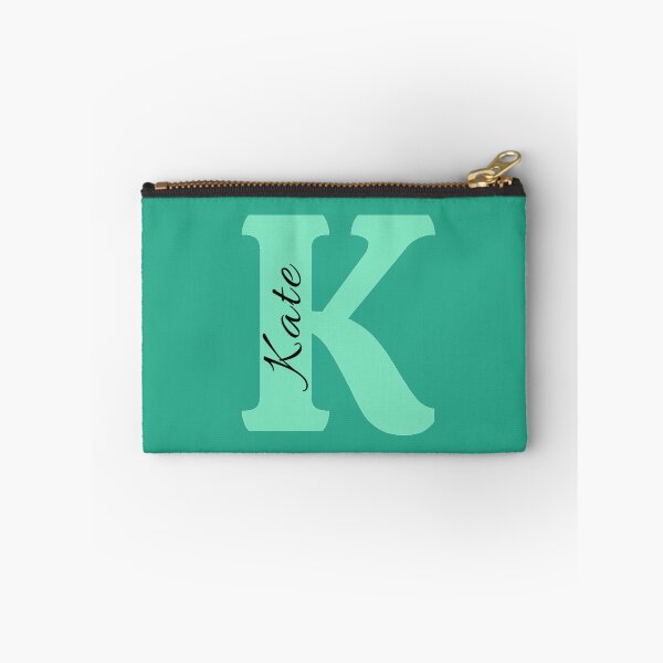 Artikelvorschau, Kate Name. Anfangsbuchstabe K K. Monogramm K. Aqua Blue. K-Name. entworfen und verkauft von ABInspired.