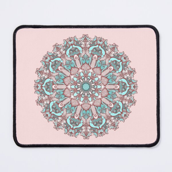 Item preview, mandala#31 on pink background designed and sold by MandalaFlowerArt.