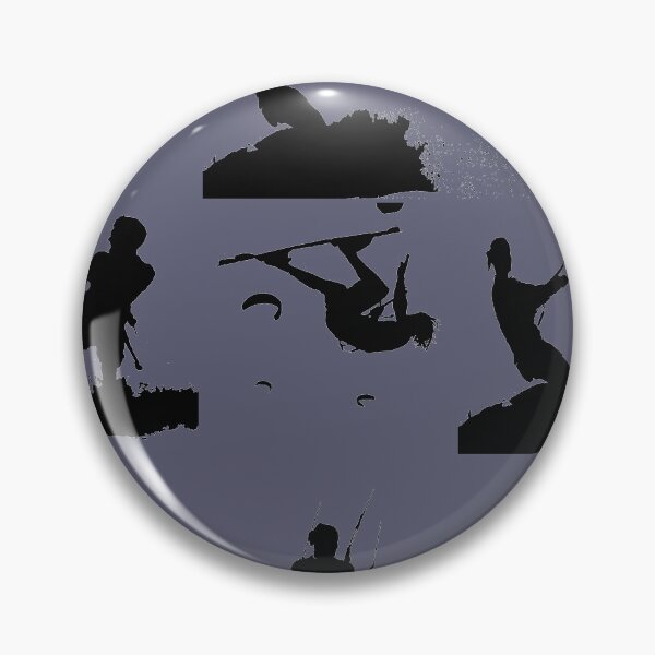 Item preview, Kitesurf Silhouette Photo Montage Black Pattern designed and sold by taiche.